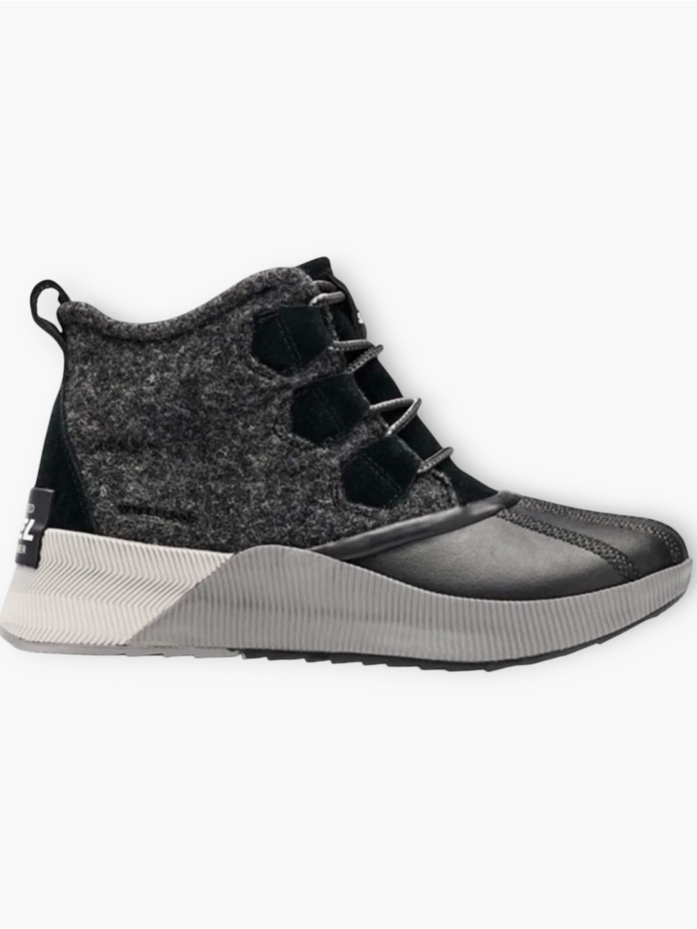 New! Sorel Women's Out N' About III Classic Boot - Black/Sea Salt Size 9.5.